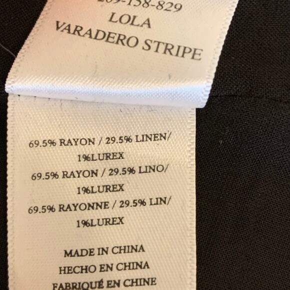 Rails Lola Metallic Lurex Wrap Dress Varadero Stripe Small - Picture 6 of 6